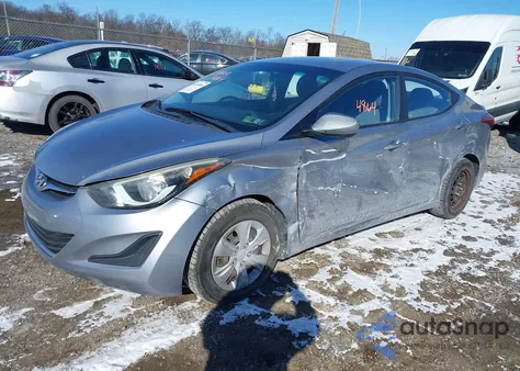 2016 Hyundai Elantra Se from USA, damaged, VIN 5NPDH4AE6GH719116